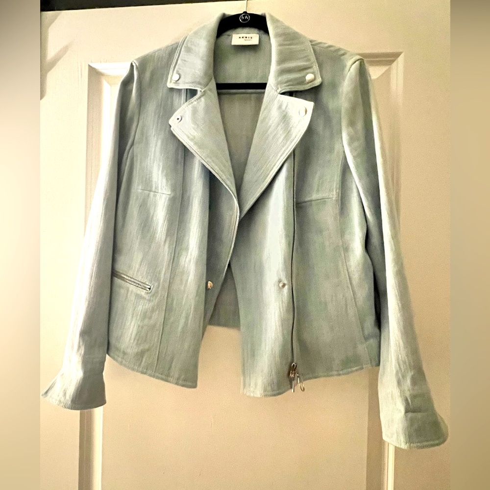 Akris Punto Denim motto jacket